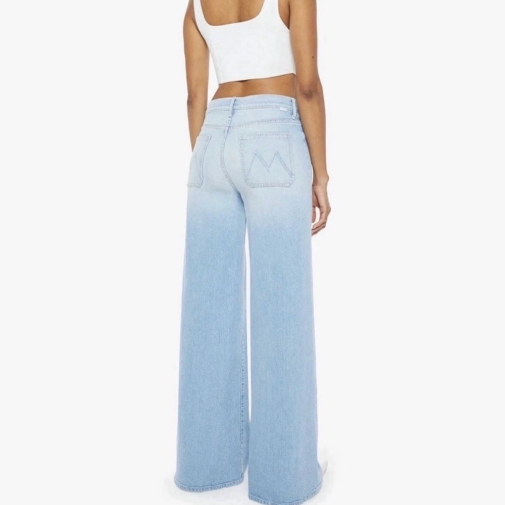 New $268 Mother Patch Pocket Undercover Sneak Jeans Friendly Reminder 28 NWT - Picture 3 of 10